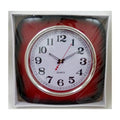 Wall Clocksquare Red 15.5" x 15.5" w-8929
