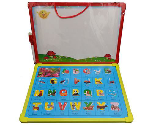 Dry Erase Reversible Board Learn English Alphabet 11.5" x 8"