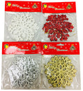 Christmas Snowflake Mix Colours 2pcs