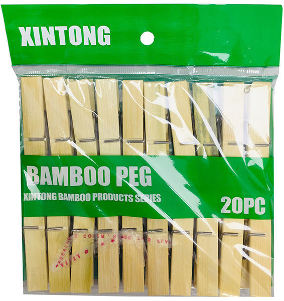 Bamboo Cloth Peg 20pc 2.36"