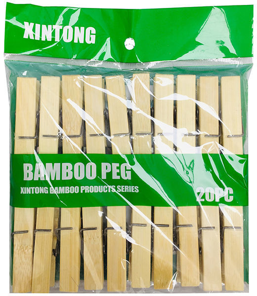 Bamboo Cloth Peg 20pc 2.75"