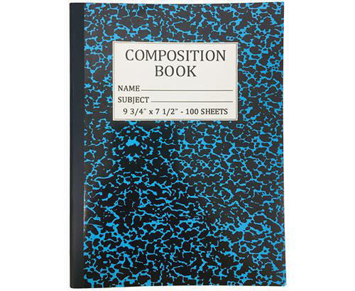 Composition Book 100 Sheets - Assorted Colours