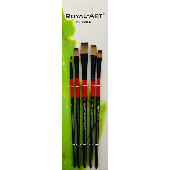 Painting Brush Set - Flat 5pcs #ra-386