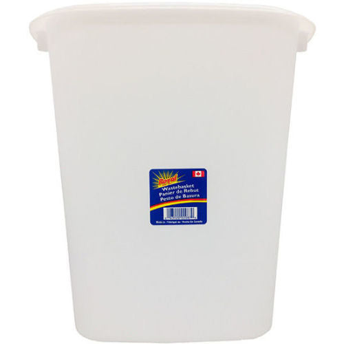 Royal Plastic Waste Basket 12"x11"x8" hh-15970