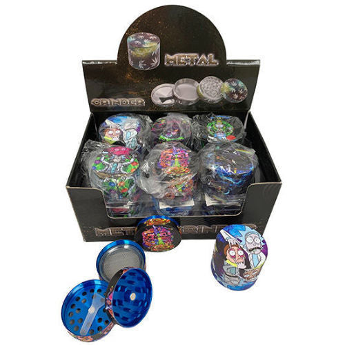 Metal Herb Grinder W/ Magnetic Top 63 mm 4 Part