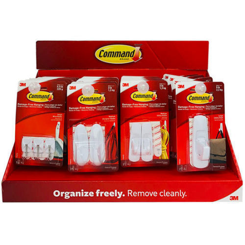 3M Command Damage-free Hanging ($134.73 for 27pc Display)