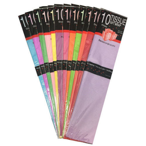 Tissue Gift Wrap Mix Color ($10.68 for 12pcs) [20" x 26"]