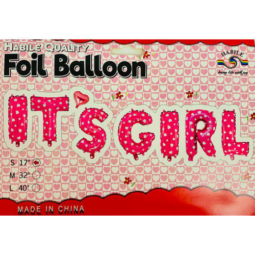 Foil Balloon 17" - It's Girl