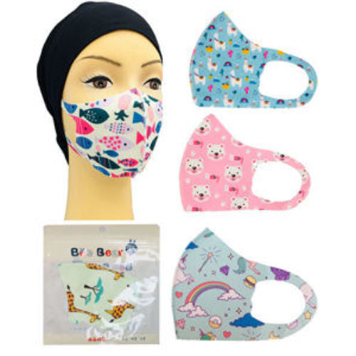 Kids Fashion Cloth Mask -Assorted Designs 1pc