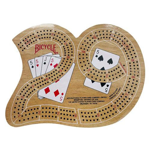Bicycle Cribbage Board 6"x9"