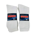 Sports Crew Socks Size 10-13 [White- 3 Pair]