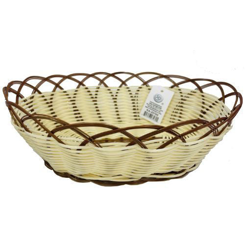 Plastic Oval Basket 22x15CM