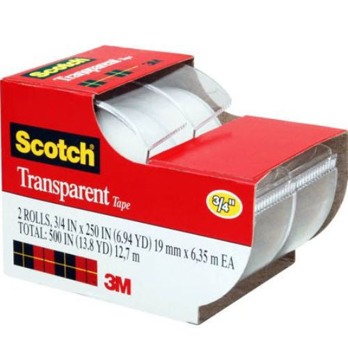 3M Scotch Transparent Tape 2pcs