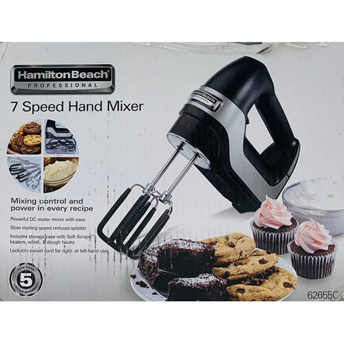 Hamilton Beach Hand Mixer -7 Speed #62655c (Refurbished)