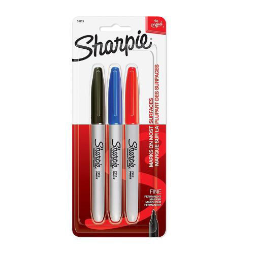 Sharpie Fine Point Marker 3pcs