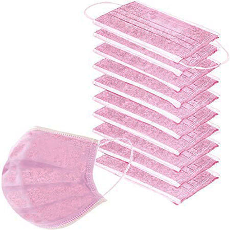 Sd Kids Disp Face Mask 3ply 50pk - Pink
