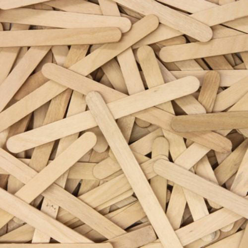 Wooden Popsicle Sticks 4.5" 50 Pcs