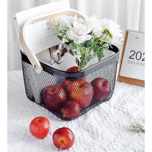 Iron Fruit Basket W 9.5" x D 9.5" xH 7"