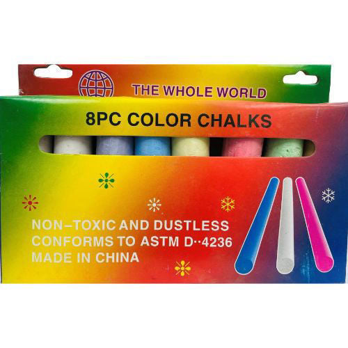 Jumbo Chalk 4"x1" 8pcs