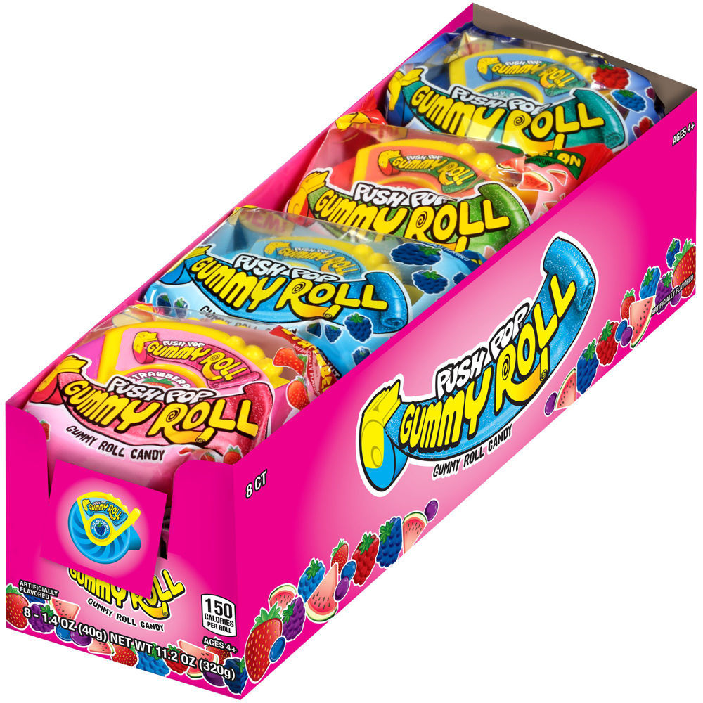 Push Pop Gummy Roll 8pcs ($2.75 per Unit)