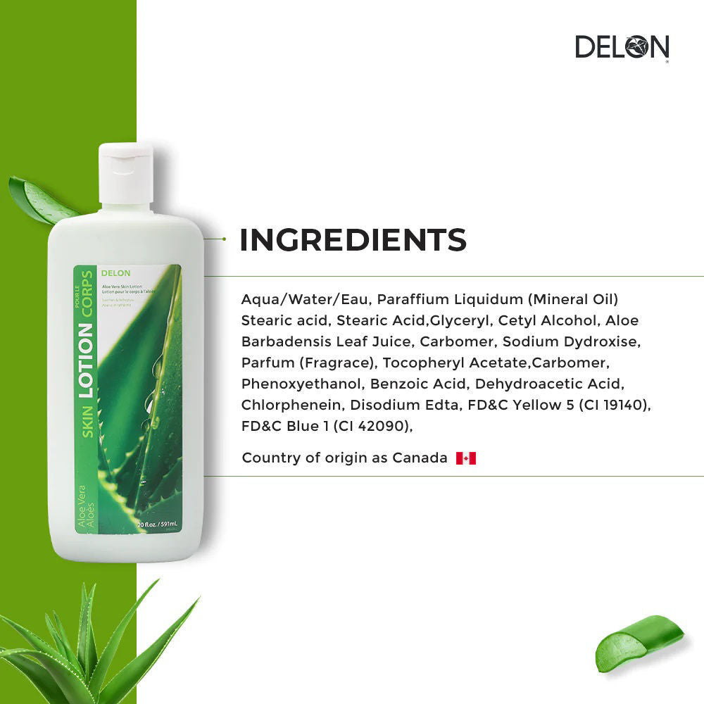 Delon Skin Lotion Aloe Vera 591 mL