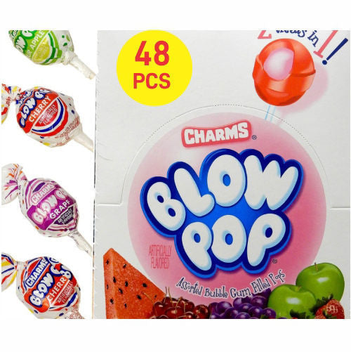 Charms Assorted Blow Pop Inside Out 48pcs ($0.35 per Unit) [Exp: 02/11/2027]