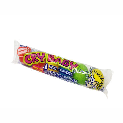 Cry Baby Tube Balls Extreme Sour 6pk ($0.89 per Unit )