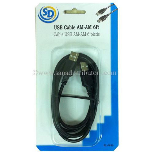 Sd USB Cable Am-am 6' 2.0 Version el-6630