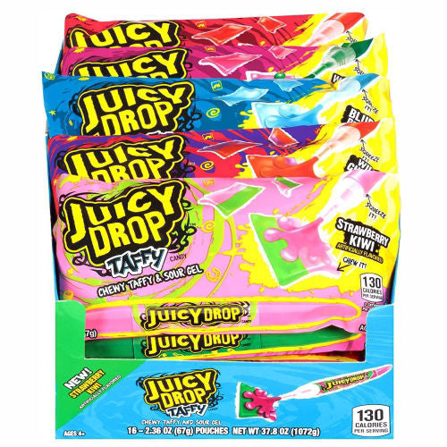Juicy Drop Pop Taffy 67 g 16pcs ($2.75 per Unit)