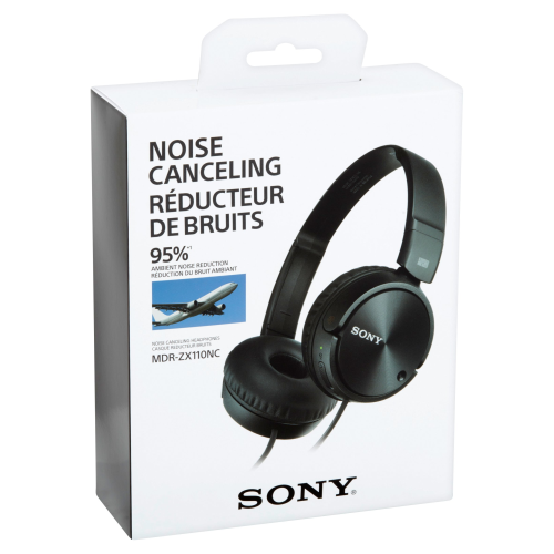 Sony Headphone Noise Canceling #mdr-zx110nc- Black (Ref)