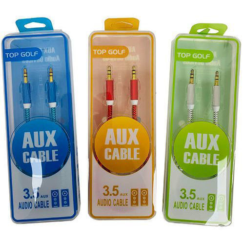 Stereo 3.5 mm Aux Cable - Assorted Colours