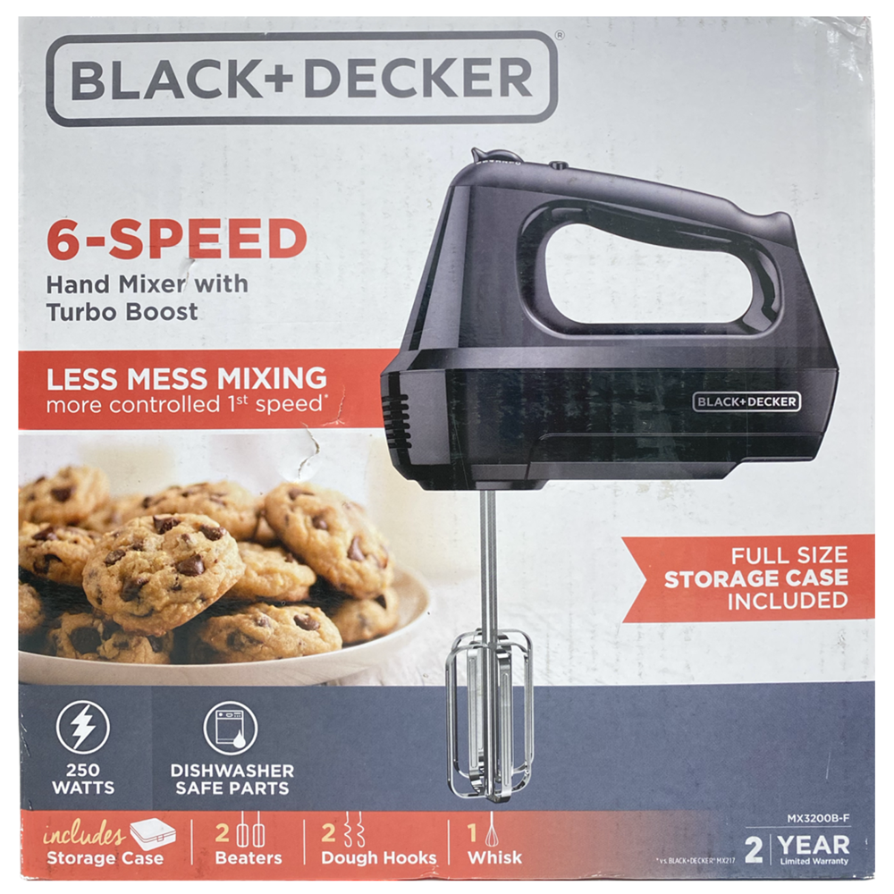 Black+decker 6-speed Mixer #mx3200b-f (Refurbished)