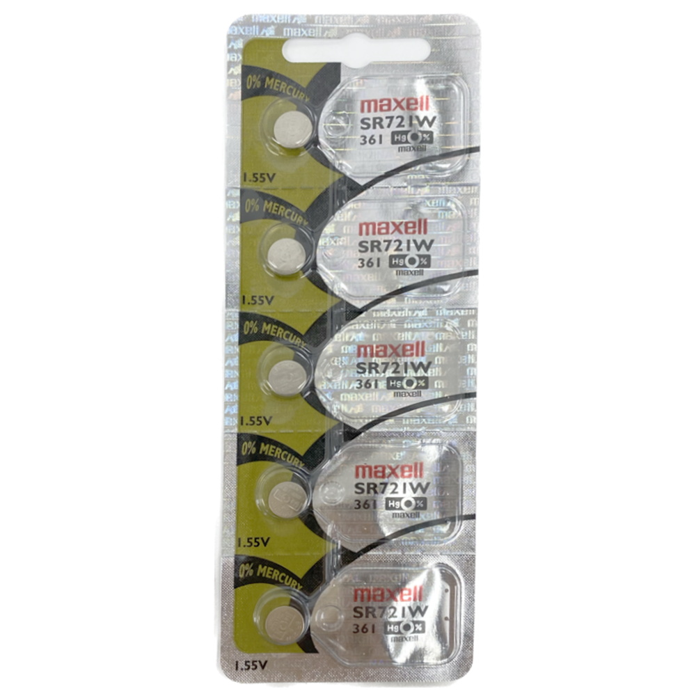 Maxell Battery 5pcs sr721w/361 [Exp: 2029] ($1.19 per Unit)