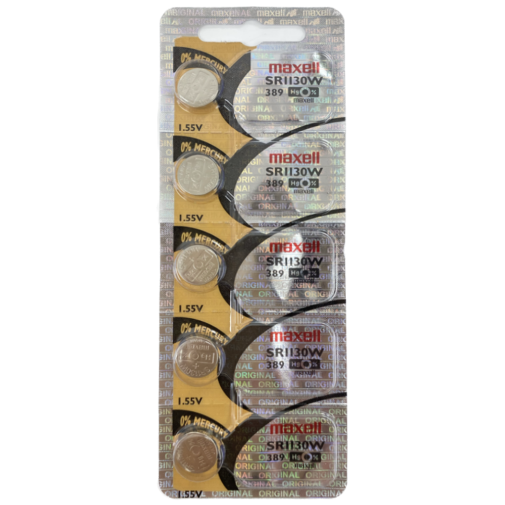 Maxell Battery 5pcs sr1130w/389 [Exp: 2028]