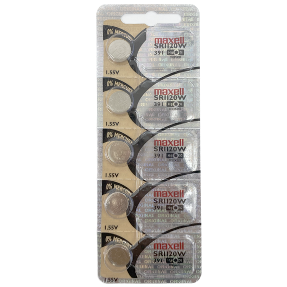 Maxell Battery 5pcs sr1120w/391 [Exp: 2027]