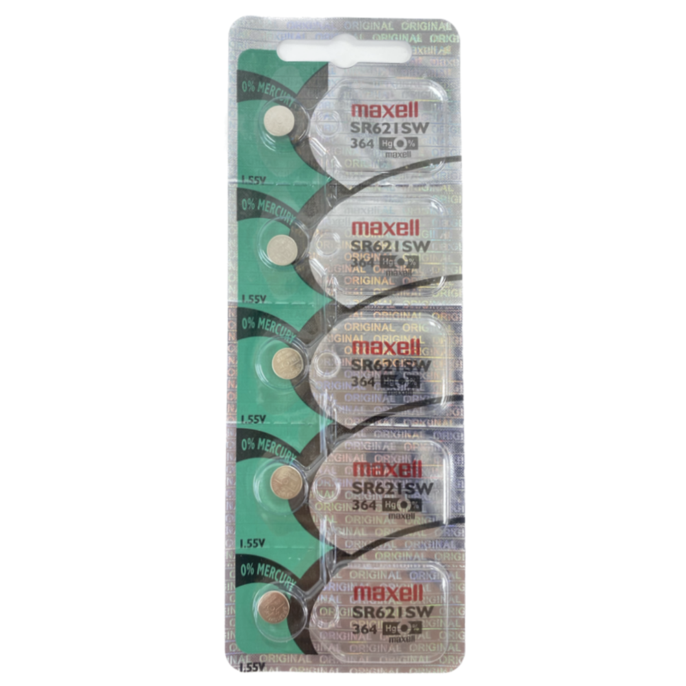 Maxell Battery sr621sw/364 5pc [Exp: 2029] ($0.85 per Unit)