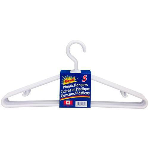 Royal Plastic Hangers 5pcs