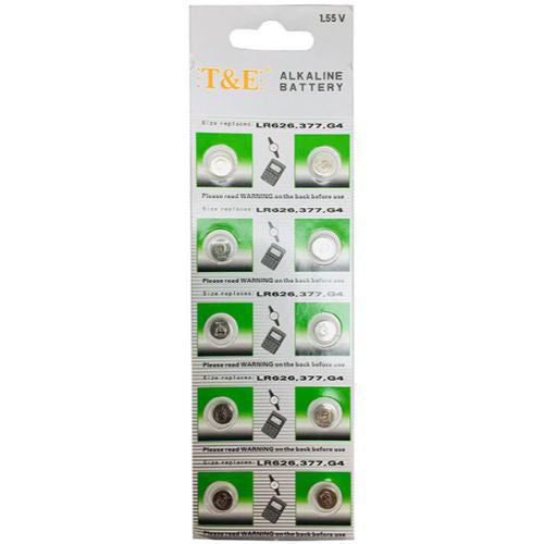 Lithium Battery lr626, 377, g4 10pk ba-9329d