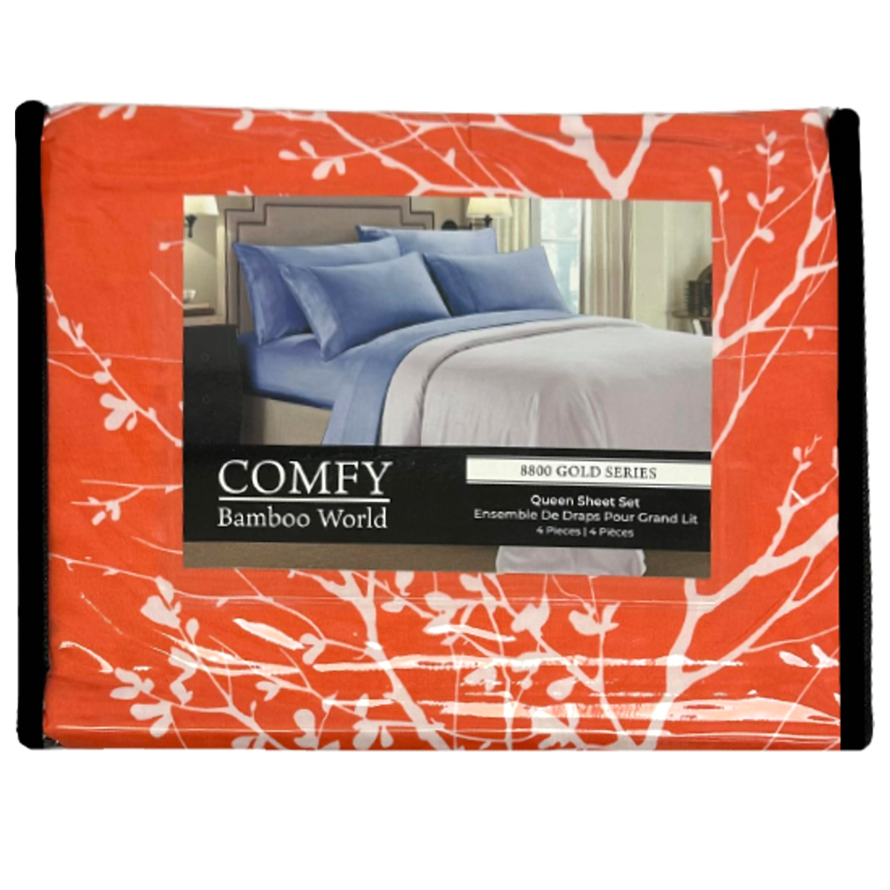 Queen Sheet Set 4pcs - Assorted Designs