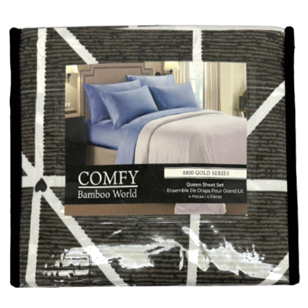 Queen Sheet Set 4pcs - Assorted Designs