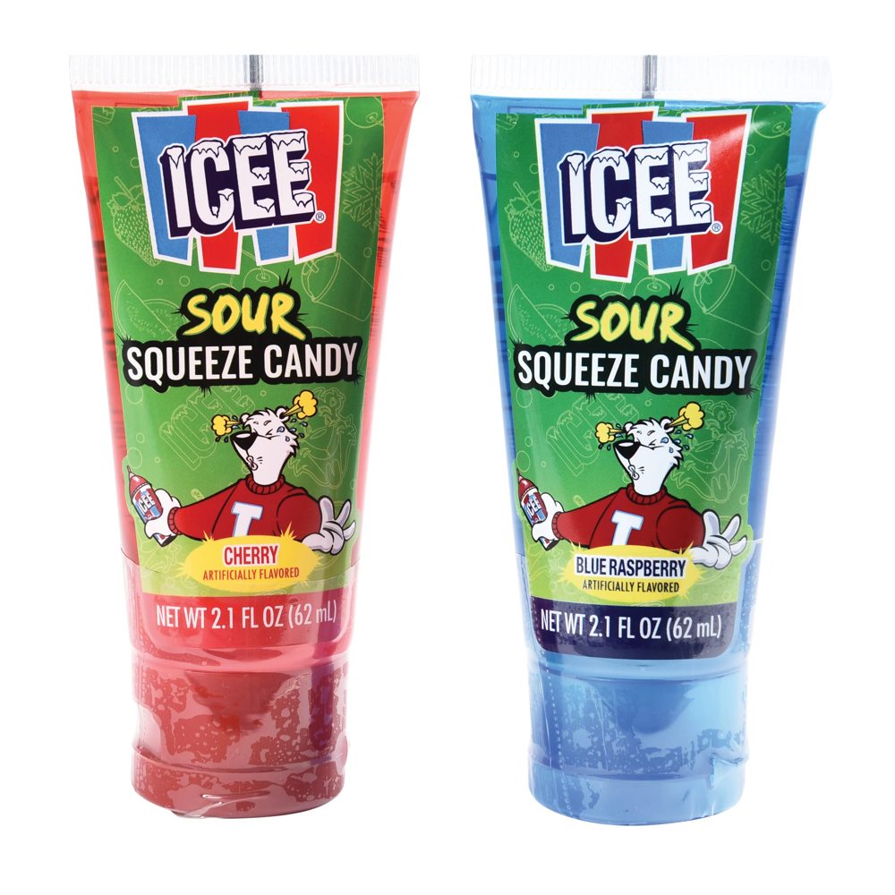 Icee Sour Squeeze Candy 2.1 Oz 6pk 12pcs ($2.35 per Unit)