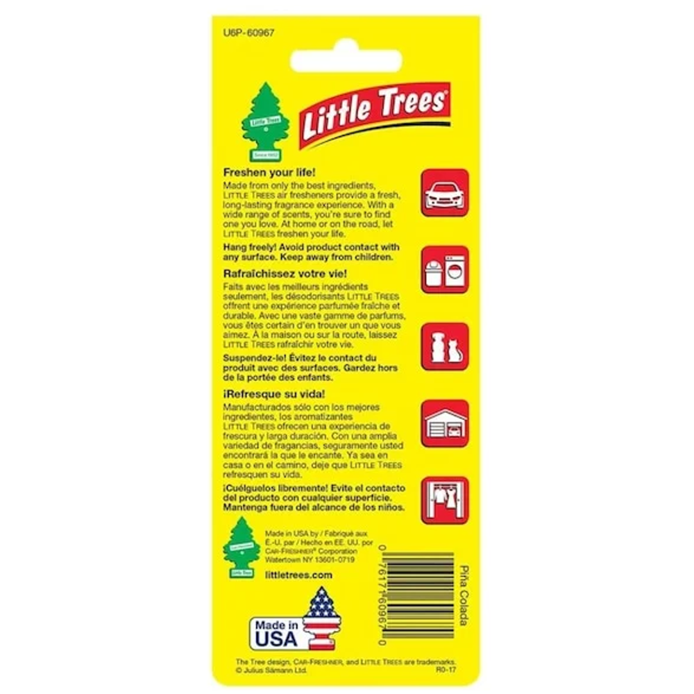 Little Trees Car Freshener Pina Colada 6pk- hh-18324pc
