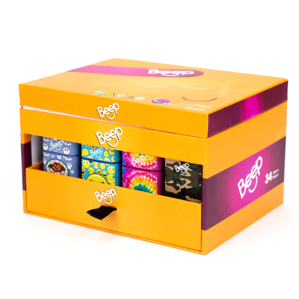 Beep Refillable Jet Blue Flame Lighter 34pcs ($2.99 per Unit)
