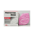 kn-95 Masks 10 Pcs- Pink hb-18352