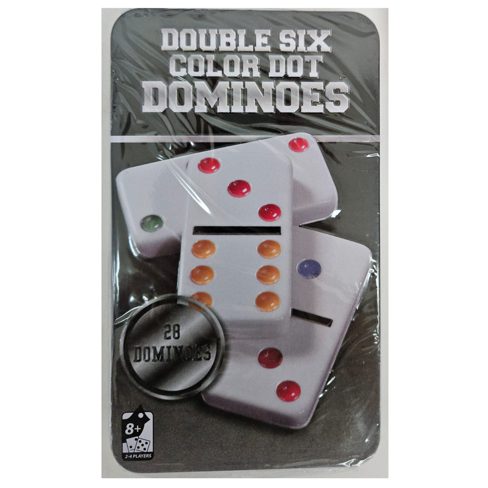 Double Six Colour Dot Dominoes