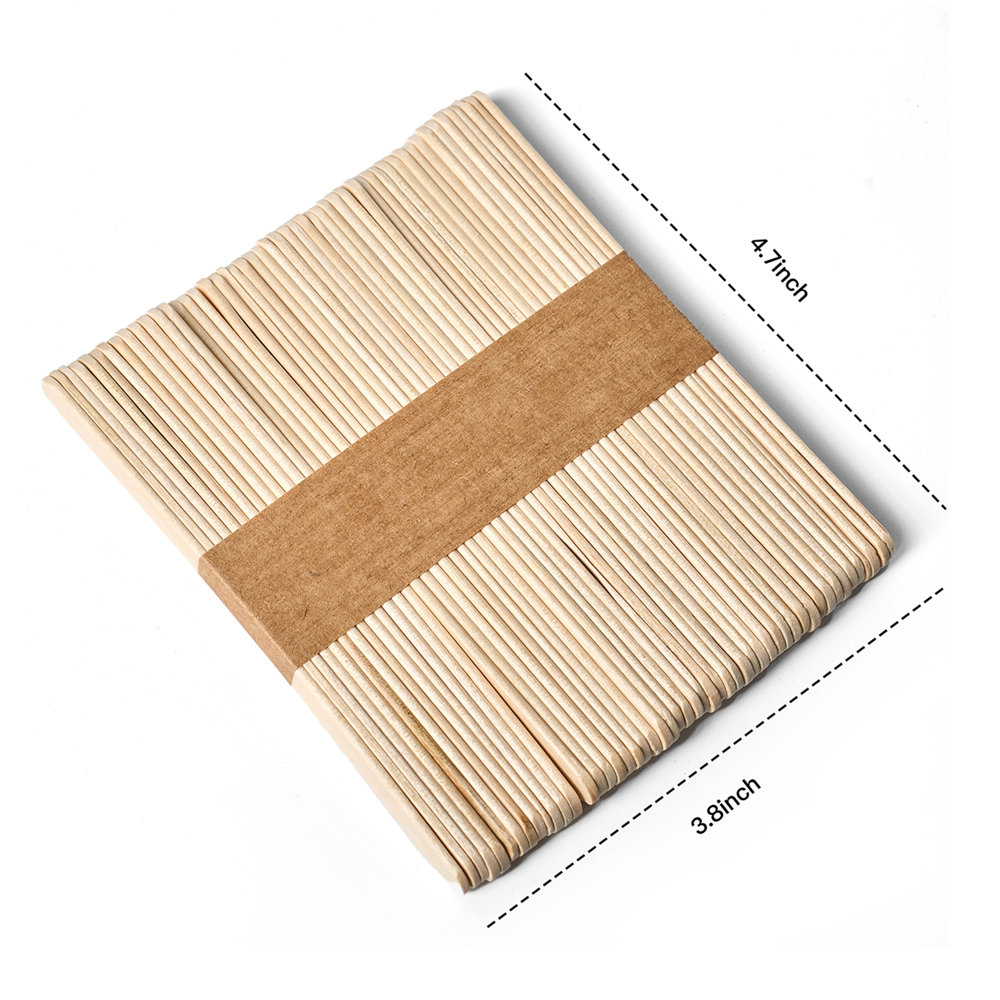 Wooden Popsicle Sticks 4.5" 50 Pcs