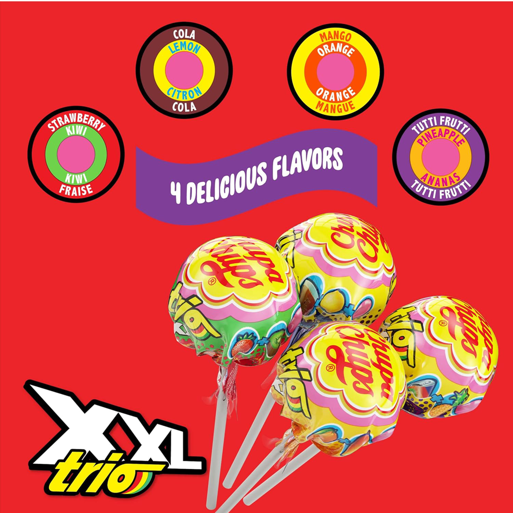 Chupa Chups XXL Trio Lolipops 48pcs ($0.41 per Unit)