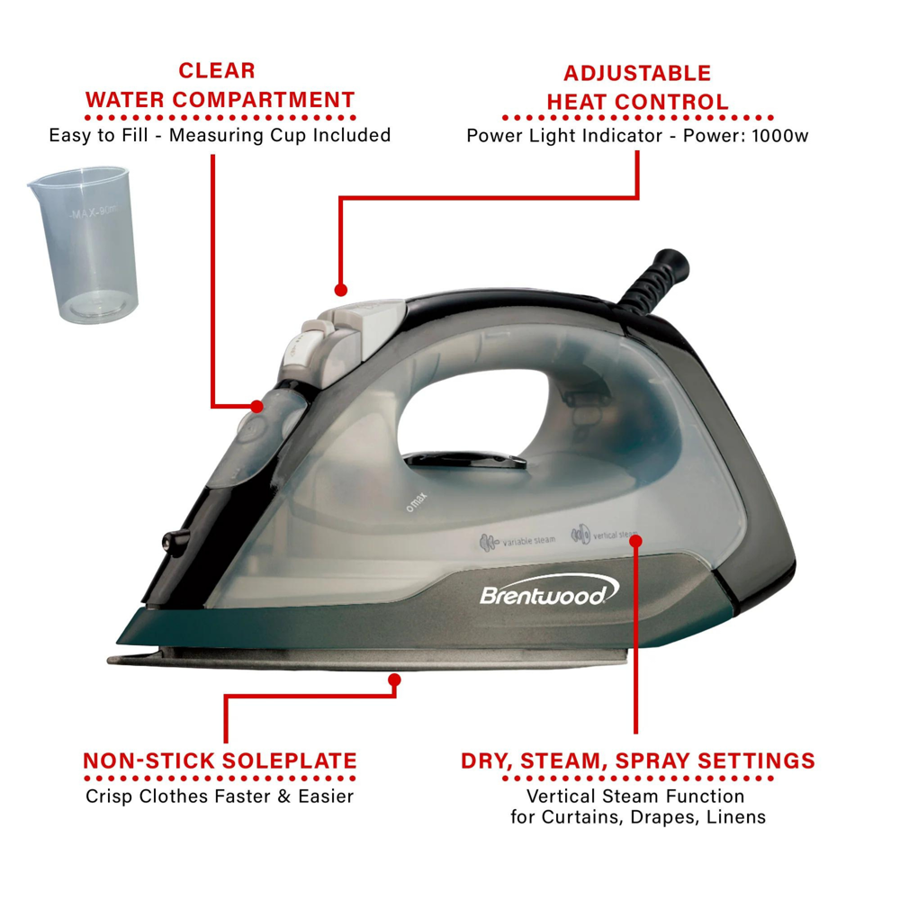 Brentwood Steam/dry Iron #mpi-53