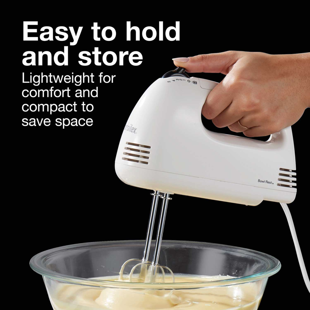 Proctor Silex 5-speed Hand Mixer White #62515ps