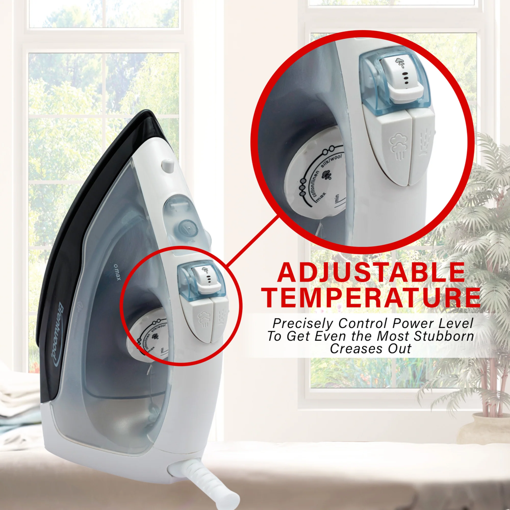 Brentwood Steam Iron- 1000 Watts- mpi-52